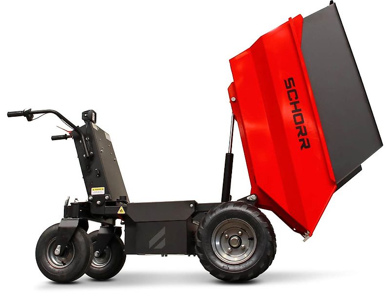 SCHORR Minidumper DEHRAS 500kg Elektro 1000W 48V Elektrodumper Dumper Motorschubkarre Elektroschubkarre