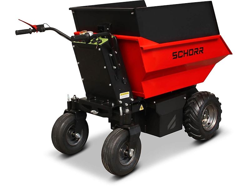 SCHORR Minidumper DEHRAS 500kg Elektro 1000W 48V Elektrodumper Dumper Motorschubkarre Elektroschubkarre