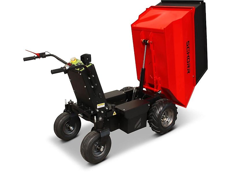 SCHORR Minidumper DEHRAS 500kg Elektro 1000W 48V Elektrodumper Dumper Motorschubkarre Elektroschubkarre