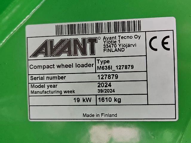 Avant 635i Rental mini-shovel