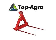 Top-Agro DIREKT VOM HERSTELLER 3-pkt Ballengabel Ballenzinken BGA3P