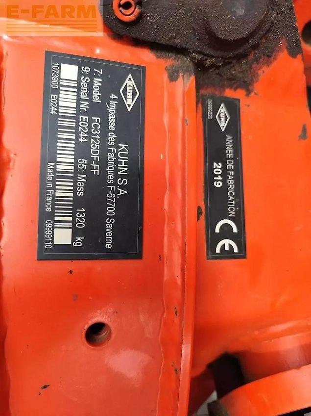 Kuhn fc 3125 frontale