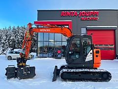 Hitachi ZX 85 US-6 / Engcon, 3 Kauhaa, Rasvari!