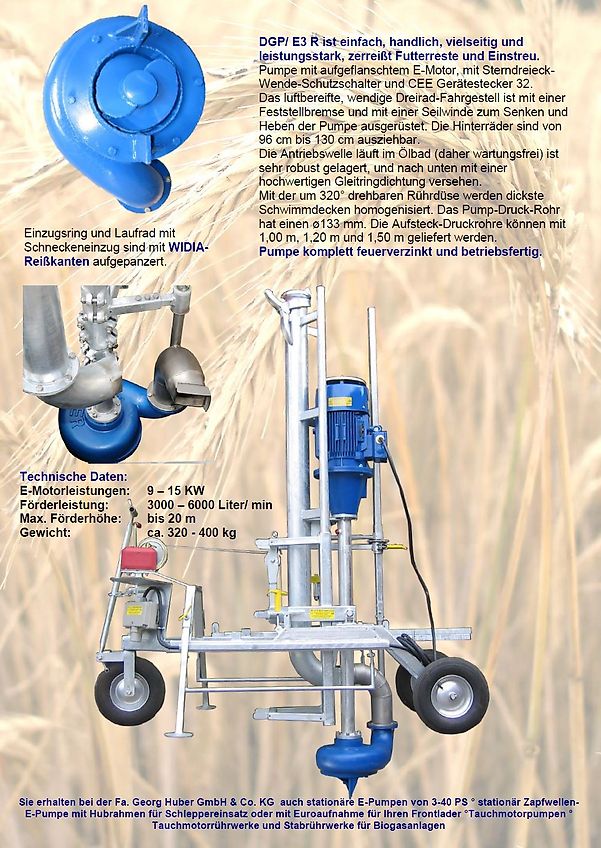 Huber Gülletechnik Güllepumpe DGP-E3R