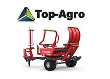 Metal-fach Rundballenwickler Wickler Wickelmaschine Z-593 TOP-AGRO Automatische Beladung von vorne