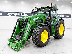 John Deere 6155R tractor, DirectDrive 50 km/h, TLS, HCS, RTK, front loader, air brakes