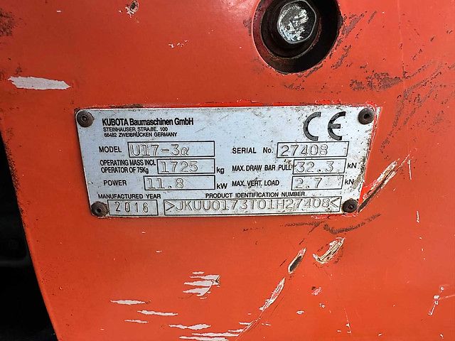 Kubota U17-3