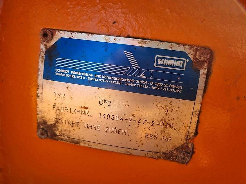 Schmidt CP2 Schneepflug Schneeschild Winterdienst Unimog
