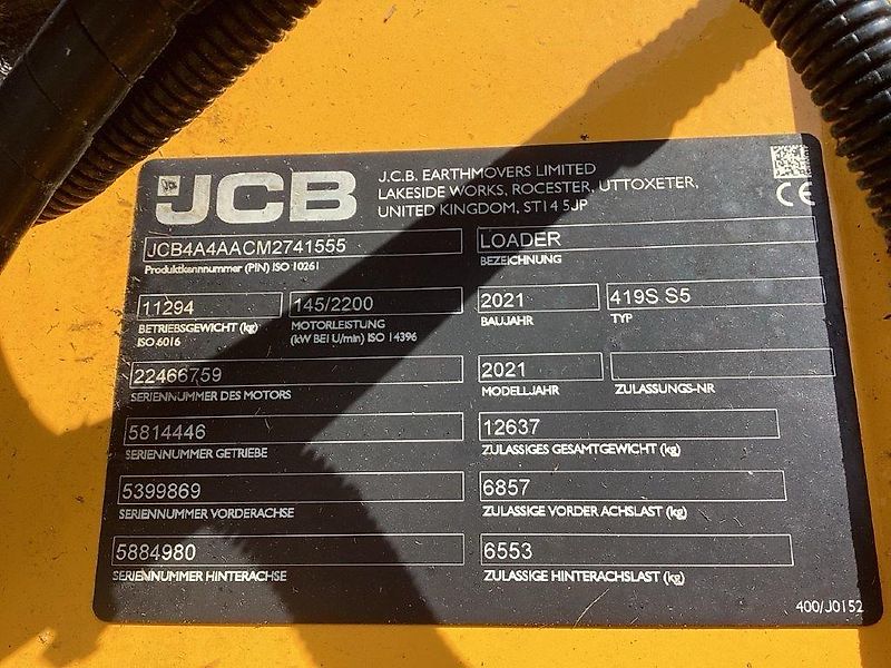 JCB 419S S5