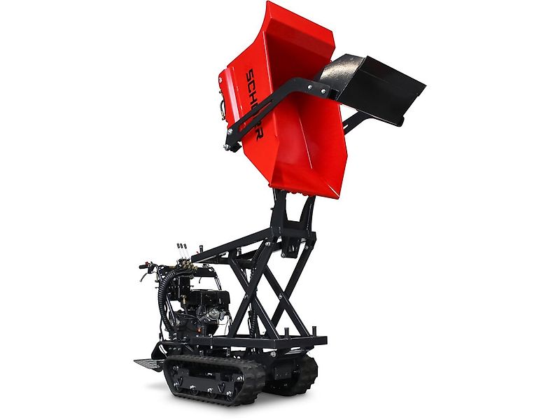 SCHORR Minidumper RR500DHKASH PRO [Selbstlader+Hochkipper] 500kg Raupendumper Mulde Hochkipper Schaufeldumper