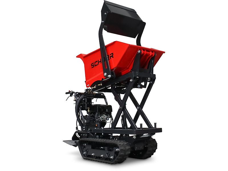 SCHORR Minidumper RR500DHKASH PRO [Selbstlader+Hochkipper] 500kg Raupendumper Mulde Hochkipper Schaufeldumper