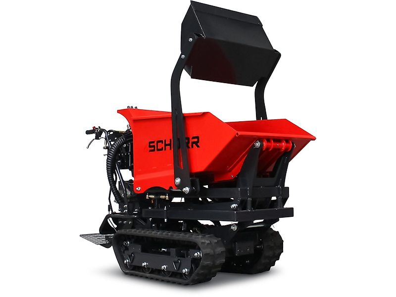 SCHORR Minidumper RR500DHKASH PRO [Selbstlader+Hochkipper] 500kg Raupendumper Mulde Hochkipper Schaufeldumper