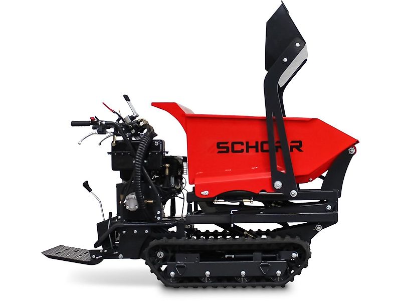 SCHORR Minidumper RR500DHKASH PRO [Selbstlader+Hochkipper] 500kg Raupendumper Mulde Hochkipper Schaufeldumper