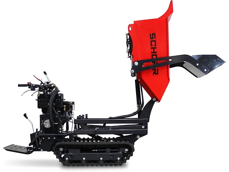 SCHORR Minidumper RR500DHKASH PRO [Selbstlader+Hochkipper] 500kg Raupendumper Mulde Hochkipper Schaufeldumper
