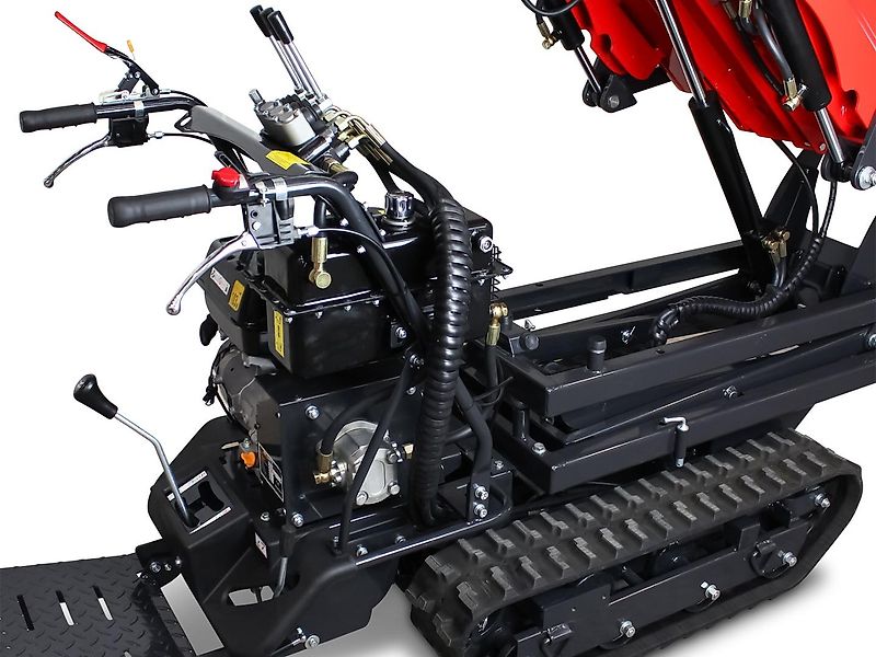 SCHORR Minidumper RR500DHKASH PRO [Selbstlader+Hochkipper] 500kg Raupendumper Mulde Hochkipper Schaufeldumper