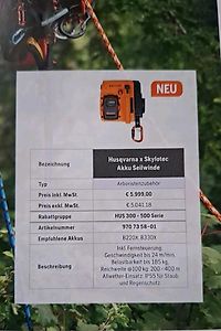 Husqvarna Seilwinde Akku Skylotec