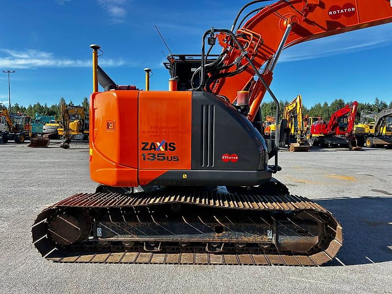 Hitachi ZX 135 US / 3D, Pyörittäjä, Rasvari, Lämmitin!