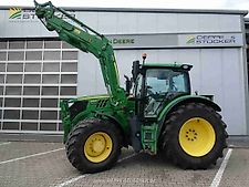 John Deere 6155R + 663R