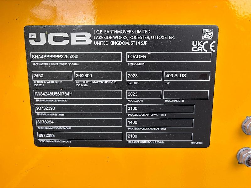 JCB 403 Plus